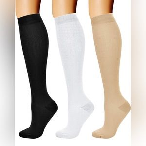 3 Pack Compression Socks Size Small/Medium unopened/ new in packaging. Maternity
